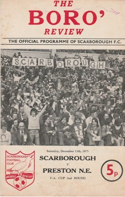 Scarborough v Preston North End  13-Dec-1975