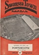 Swansea Town v Portsmouth 27-Apr-1963