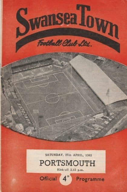 Swansea Town v Portsmouth 27-Apr-1963