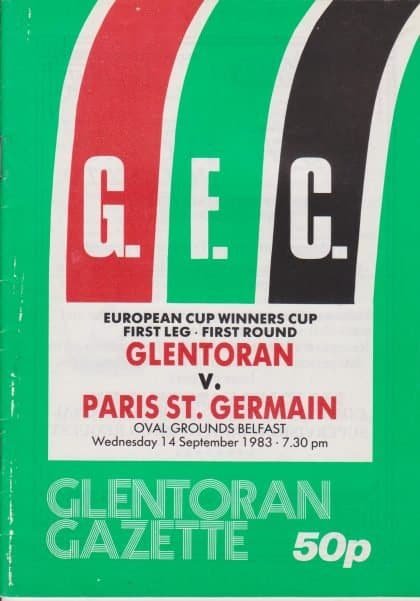 Glentoran v Paris St Germain   14-Sep-1983