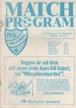 IFK Trelleborg v Glasgow Rangers  20-Jul-1981