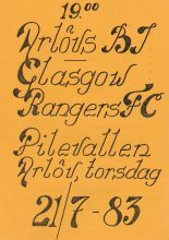 Arlövs BJ v Glasgow Rangers  21-Jul-1983