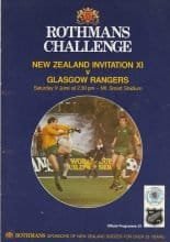 New Zealand Invitation XI v Glasgow Rangers 06-June-1984