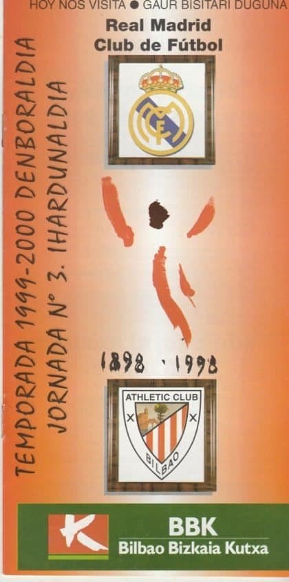 Athletic Bilbao v Real Madrid 1998-99