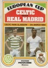 Glasgow Celtic v Real Madrid   05-Mar-1980