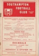 Southampton v Rochdale  22-Sep-1965
