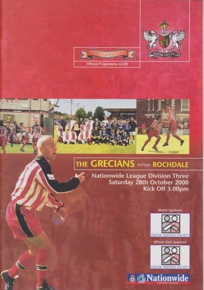 Exeter City v Rochdale 28-Oct-2000
