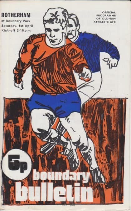 Oldham Athletic v Rotherham United 01-Apr-1972