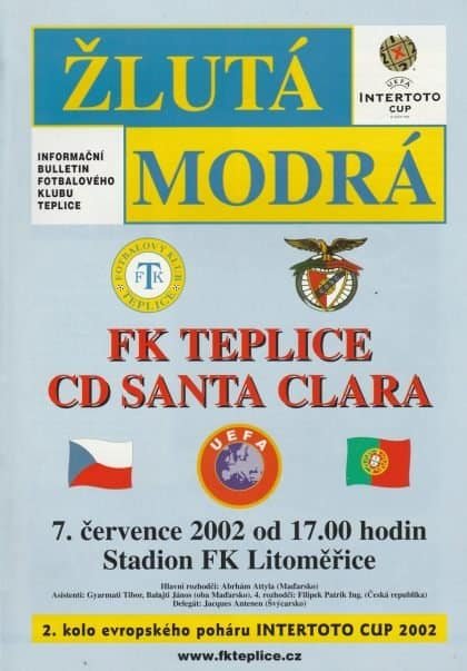 FK Teplice v CD Santa Clara   07-Jul-2002