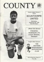 Stockport County Reserves v Scunthorpe United Reserves 06-Sep-1995