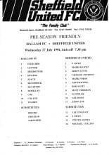 Hallam v Sheffield United 27-Jul-1994