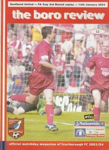 Scarborough v Southend United  14-Jan-2004