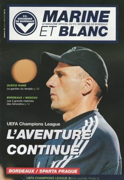 Girondins Bordeaux v Sparta Prague  26-Oct-2000