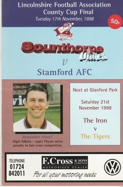 Scunthorpe United v Stamford 17-Nov-1998
