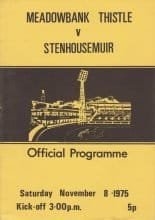 Meadowbank Thistle v Stenhousemuir 08-Nov-1975