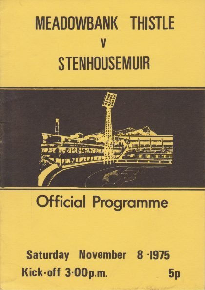 Meadowbank Thistle v Stenhousemuir 08-Nov-1975