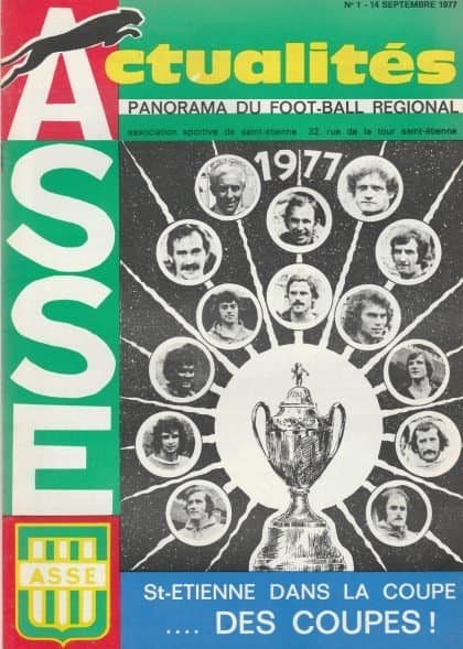 St Etienne v Manchester United 14-Sep-1977
