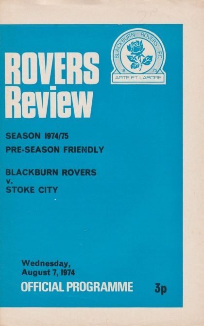 Blackburn Rovers v Stoke City 07-Aug-1974