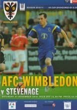 AFC Wimbledon v Stevenage 27-Nov-2010