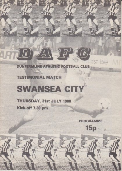 Dunfermline Athletic v Swansea City 31-Jul-1980