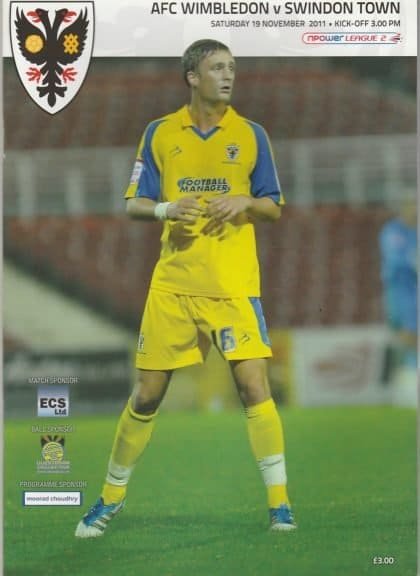 AFC Wimbledon v Swindon Town 19-Nov-2011