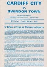 Cardiff City v Swindon Town 27-Jul-1977