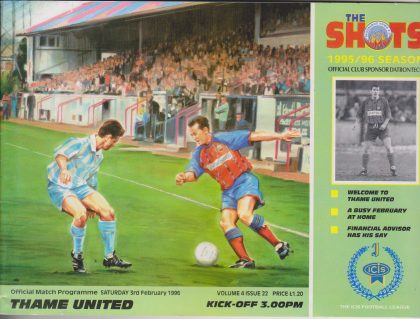 Aldershot Town v Thame United  03-Feb-1996