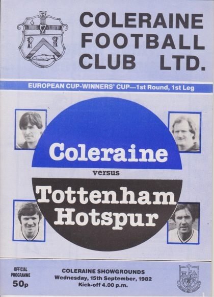 Coleraine v Tottenham Hotspur   15-Sep-1982