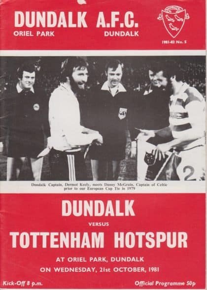 Dundalk v Tottenham Hotspur   21-Oct-1981