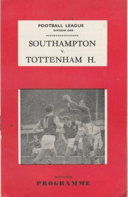 Southampton v Tottenham Hotspur 23-Nov-1968