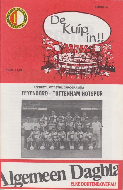 Feyenoord v Tottenham Hotspur  02-Nov-1983