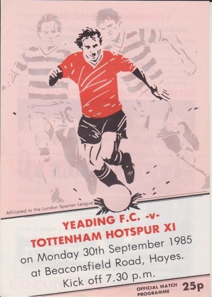 Yeading v Tottenham Hotspur XI 30-Sep-1985
