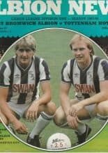 West Bromwich Albion v Tottenham Hotspur 07-Sep-1983