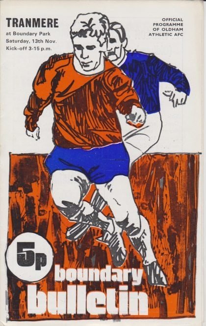 Oldham Athletic v Tranmere Rovers 13-Nov-1971