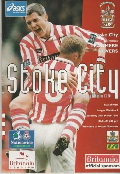 Stoke City v Tranmere Rovers 28-Mar-1998