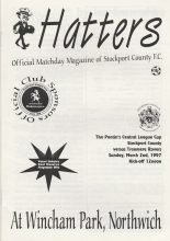 Stockport County Reserves v Tranmere Rovers Reserves 02-Mar-1997