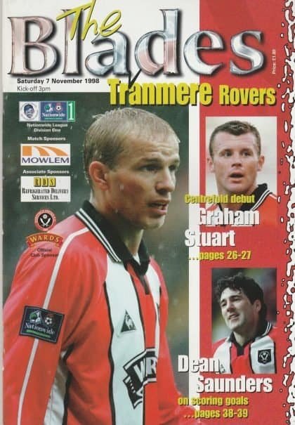 Sheffield United v Tranmere Rovers 07-Nov-1998