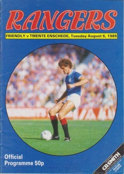 Glasgow Rangers v FC Twente Enschade   06-Aug-1985