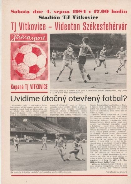 TJ Vitkovice v Videoton 04-Aug-1984