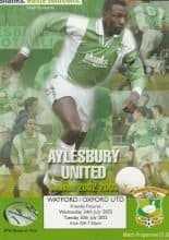 Aylesbury United v Oxford United 30-Jul-2002