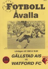 Gällstads AIS v Watford  04-Aug-1990