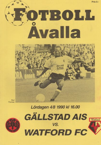 Gällstads AIS v Watford  04-Aug-1990