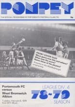 Portsmouth v West Bromwich Albion 06-Feb-1979