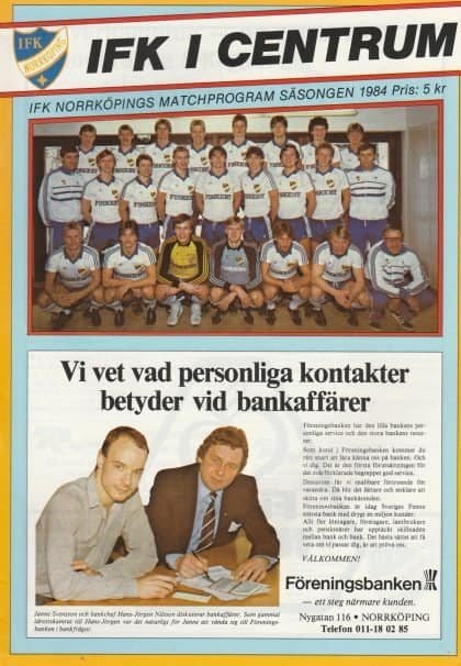IFK Norrköping v Wolverhampton Wanderers 03-Oct-1984