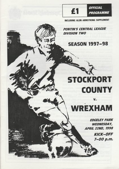 Stockport County Reserves v Wrexham Reserves 22-Apr-1998