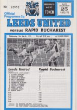 Leeds United v Rapid Bucharest 07-Mar-1973
