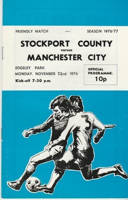 Stockport County v Manchester City 22-Nov-1976