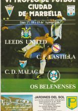 VI Trofeo de Futbol Ciudad de Marbella Tournament 1984   17/19-Aug-1984