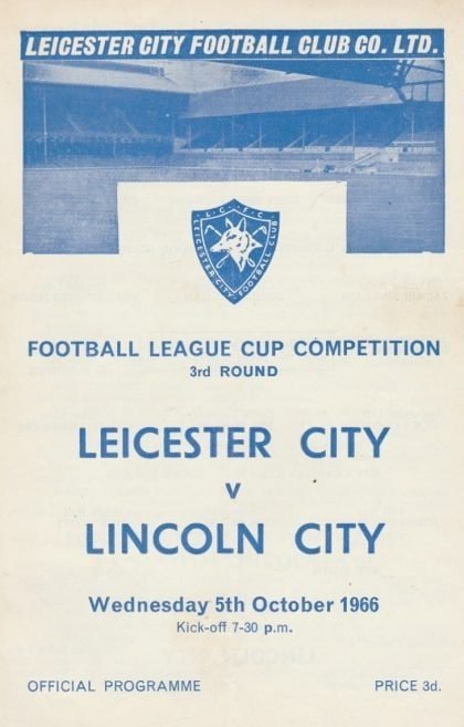 Leicester City v Lincoln City 05-Oct-1966