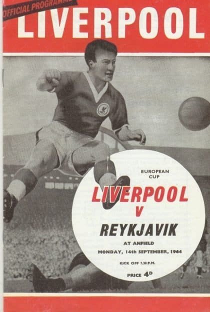 Liverpool v KR Reykjavik    14-Sep-1964  REPRINT